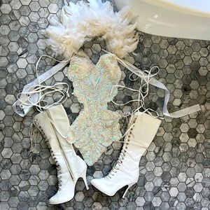 White carnival /festival costume